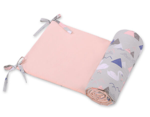 Uniwersalny ochraniacz do łóżeczka – łabędzie szare