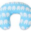 Poduszka rogal do karmienia fasolka rozbieralna – Słonie niebieskie