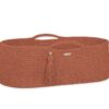 Kosz Mojżesza BOHO bawełniany Handmade z materacykiem – terracotta