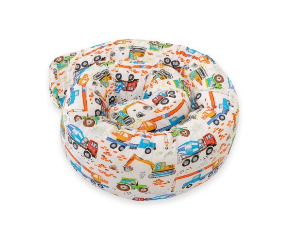 Ochraniacz wałek do łóżeczka niemowlęcego – Plac budowy