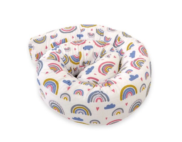 Ochraniacz wałek do łóżeczka niemowlęcego – tęcza