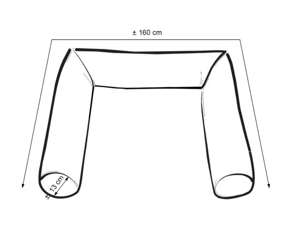 Ochraniacz wałek do łóżeczka niemowlęcego – tęcza