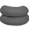 Poduszka ciążowa typu C poduszka dla kobiet w ciąży i do karmienia- antracyt