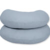 Poduszka ciążowa typu C poduszka dla kobiet w ciąży i do karmienia- brudny niebieski