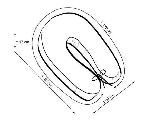 Poduszka ciążowa Longer dla kobiet w ciąży do spania – Misie na drabinkach żółte