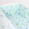 Uniwersalny ochraniacz do łóżeczka – lamy miętowe