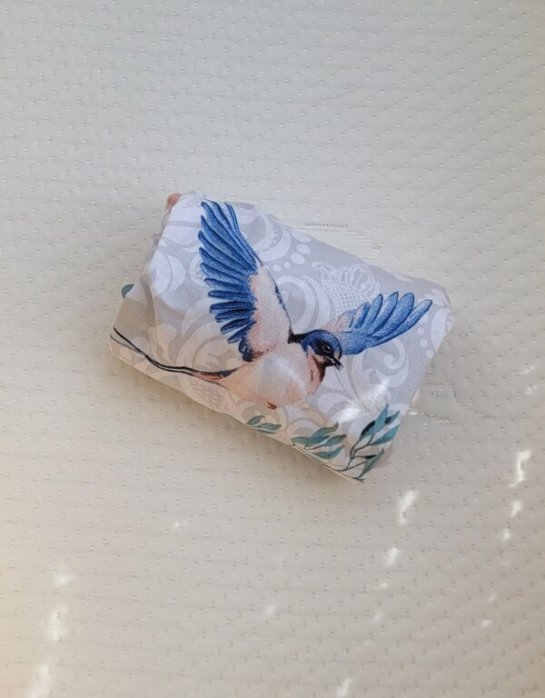 Prześcieradło bawełniane do kosza Mojżesza Boho wózka gondoli 75×35 cm – Blue birds