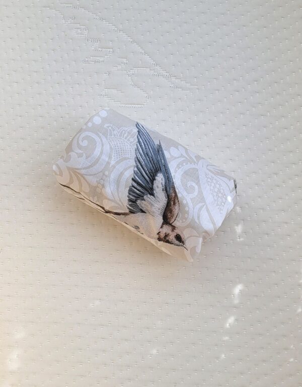 Prześcieradło bawełniane do kosza Mojżesza Boho wózka gondoli 75×35 cm – Brown birds