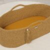 Prześcieradło bawełniane do kosza Mojżesza Boho wózka gondoli 75×35 cm – musztardowe