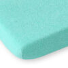 Prześcieradło frotte do łóżeczka 120x60cm- miętowe