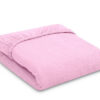 Przescieradło frotte do łóżeczka 120x60cm- różowe