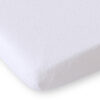 Prześcieradło frotte do łóżeczka 120x60cm- białe