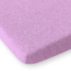 Prześcieradło frotte do łóżeczka 120x60cm- fioletowe