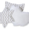 Zestaw poduszek 3cz. Chevron szary