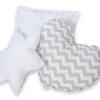 Zestaw poduszek 3cz. Chevron szary