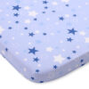Prześcieradło bawełna 120x60cm gwiazdki niebieskie