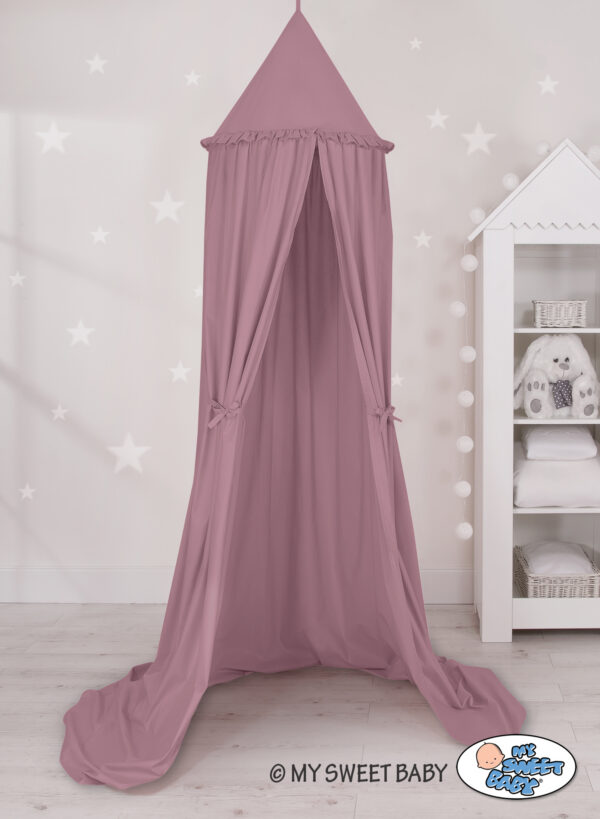 Baldachim wiszący – róż retro