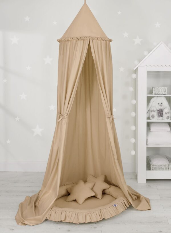 Gniazdko z falbanką – beżowy