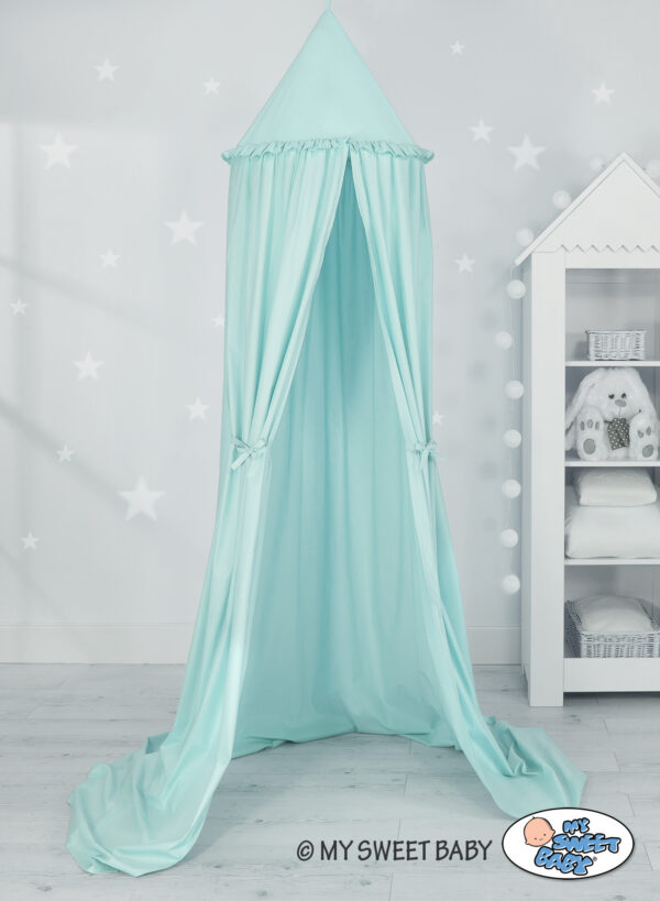 Baldachim wiszący – jasna mięta