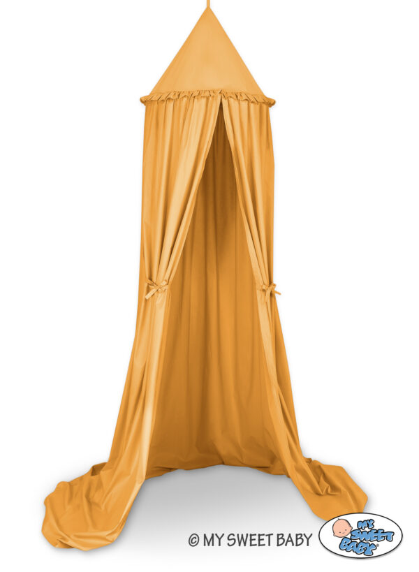 Baldachim wiszący – musztardowy
