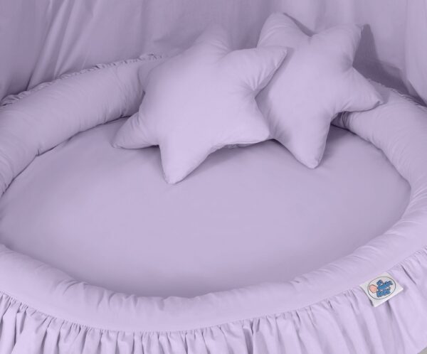 Gniazdko z falbanką do zabawy – fioletowe