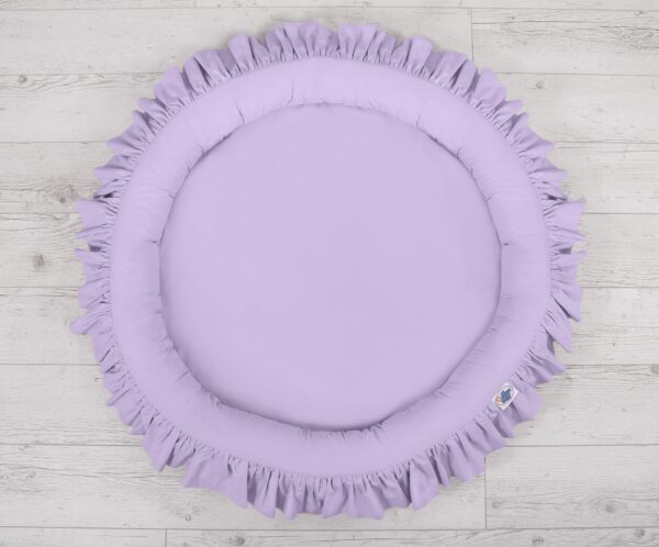 Gniazdko z falbanką do zabawy – fioletowe