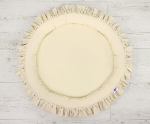 Gniazdko z falbanką – kremowy