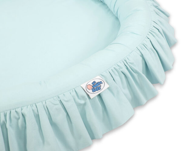 Gniazdko z falbanką – jasna mięta