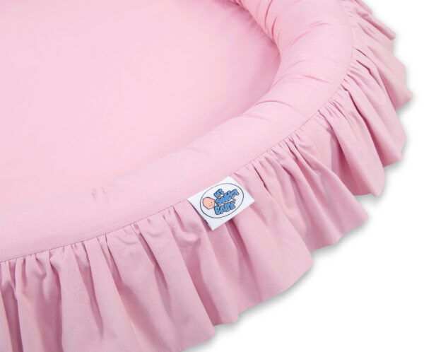 Gniazdko z falbanką – różowe