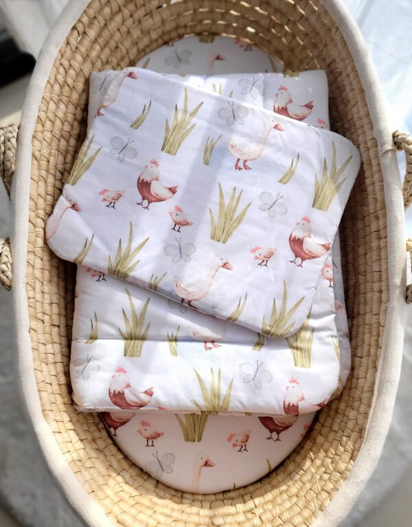 Komplet pościeli dla niemowląt z wypełnieniem 2-cz 75x100cm NEWBORN – In the country