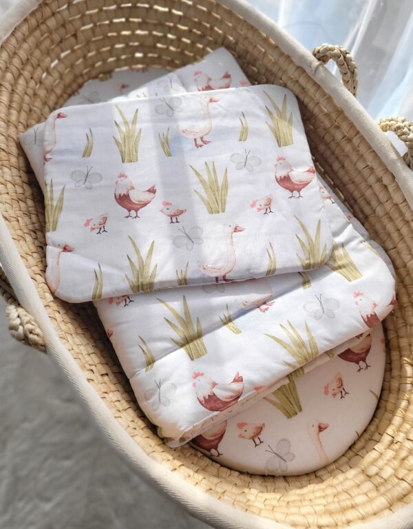 Komplet pościeli dla niemowląt z wypełnieniem 2-cz 75x100cm NEWBORN – In the country