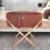 Kosz Mojżesza BOHO Handmade ze stojakiem – terracotta