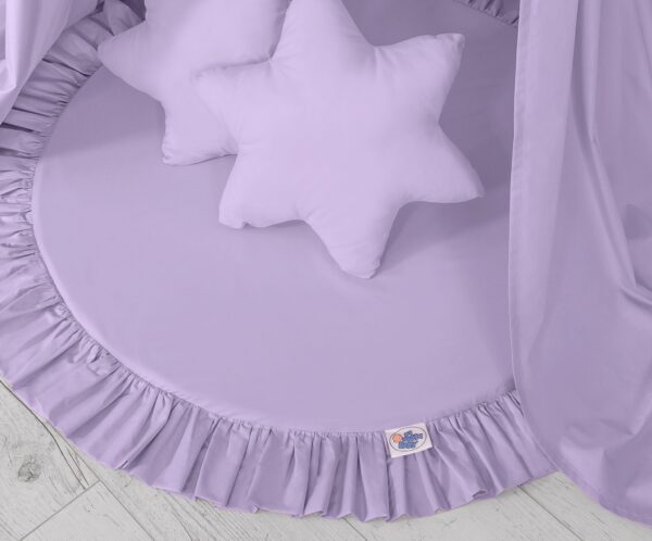 Mata do zabawy z falbanką – fioletowa