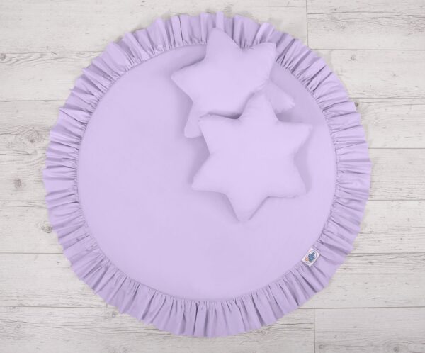 Mata do zabawy z falbanką – fioletowa