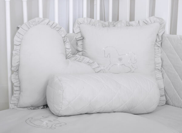 Dekoracyjna poduszka wałek – szary