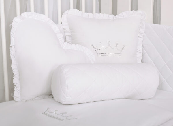 Dekoracyjna poduszka wałek – biały