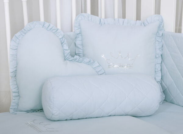 Dekoracyjna poduszka wałek – niebieski