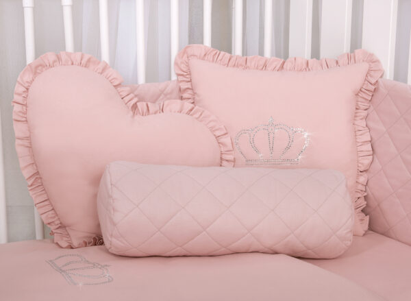 Dekoracyjna poduszka wałek – brudny róż