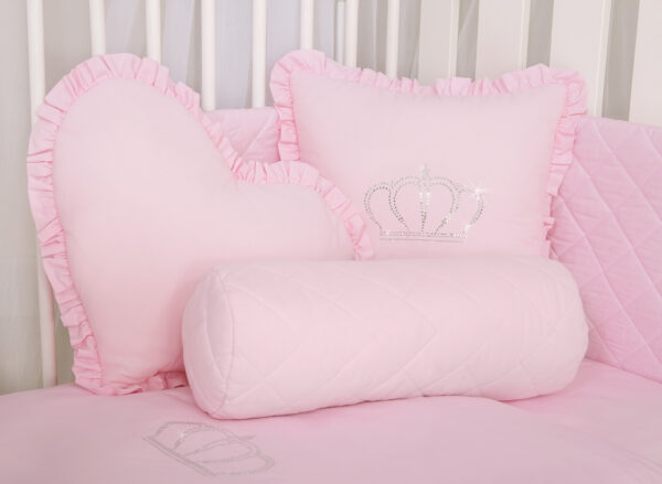 Dekoracyjna poduszka wałek – różowy