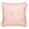 Dekoracyjna poduszka z aplikacją – pudrowy róż