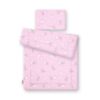 Komplet pościeli dla niemowląt z wypełnieniem 2-cz 75x100cm NEWBORN – króliczki różowe