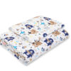 Komplet pościeli dla niemowląt z wypełnieniem 2-cz 75x100cm NEWBORN – misie granatowe