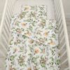 Komplet pościeli dla niemowląt z wypełnieniem 2-cz 75x100cm NEWBORN – woodland green