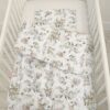 Komplet pościeli dla niemowląt z wypełnieniem 2-cz 75x100cm NEWBORN – woodland olive