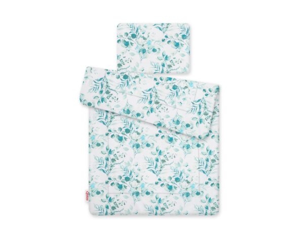 Komplet pościeli dla niemowląt z wypełnieniem 2-cz 75x100cm NEWBORN – eucaliptus mint