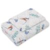 Komplet pościeli dla niemowląt z wypełnieniem 2-cz 75x100cm NEWBORN – blue birds