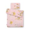 Komplet pościeli dla niemowląt z wypełnieniem 2-cz 75x100cm NEWBORN – Misie na drabinkach różowe