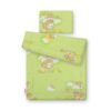Komplet pościeli dla niemowląt z wypełnieniem 2-cz 75x100cm NEWBORN – Misie na drabinkach zielone