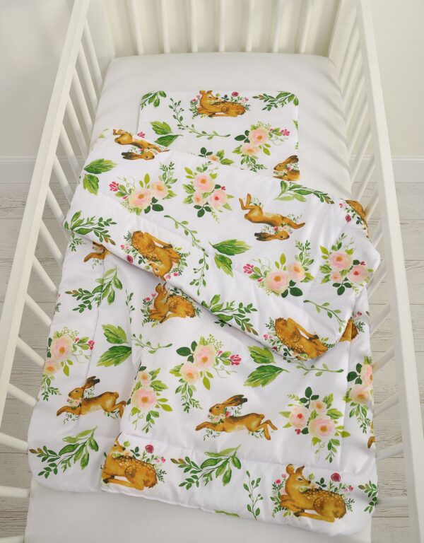 Komplet pościeli dla dzieci z wypełnieniem 135×100 cm – w lesie